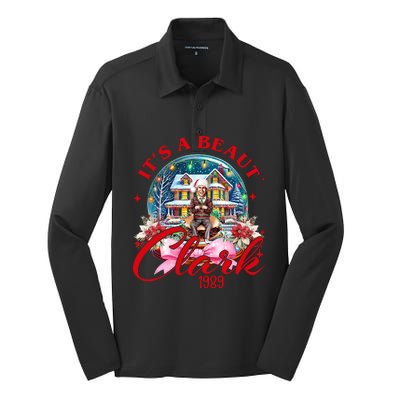 Snow Globe It’S A Beaut Clark 1989 Snow Globe Christmas Clark Griswold Silk Touch Performance Long Sleeve Polo