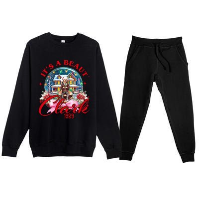 Snow Globe It’S A Beaut Clark 1989 Snow Globe Christmas Clark Griswold Premium Crewneck Sweatsuit Set