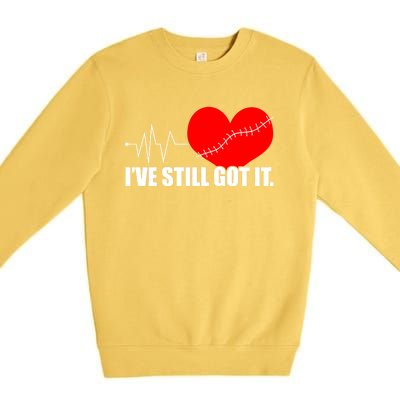 Still Got It Heartbeat Gift For Open Heart Bypass Surgery Meaningful Gift Premium Crewneck Sweatshirt