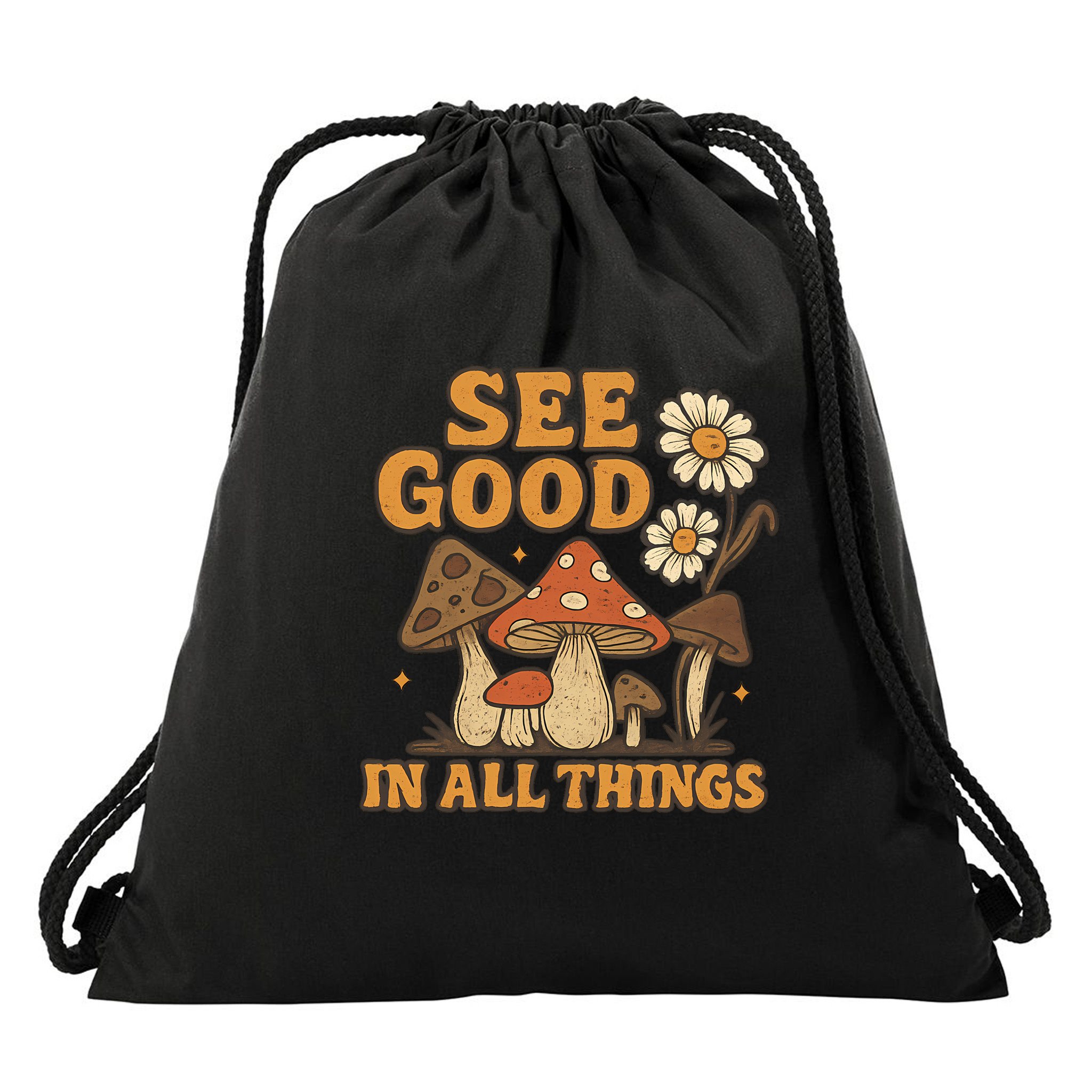 See Good in All Things Drawstring Bag