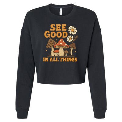 See Good in All Things Cropped Pullover Crew