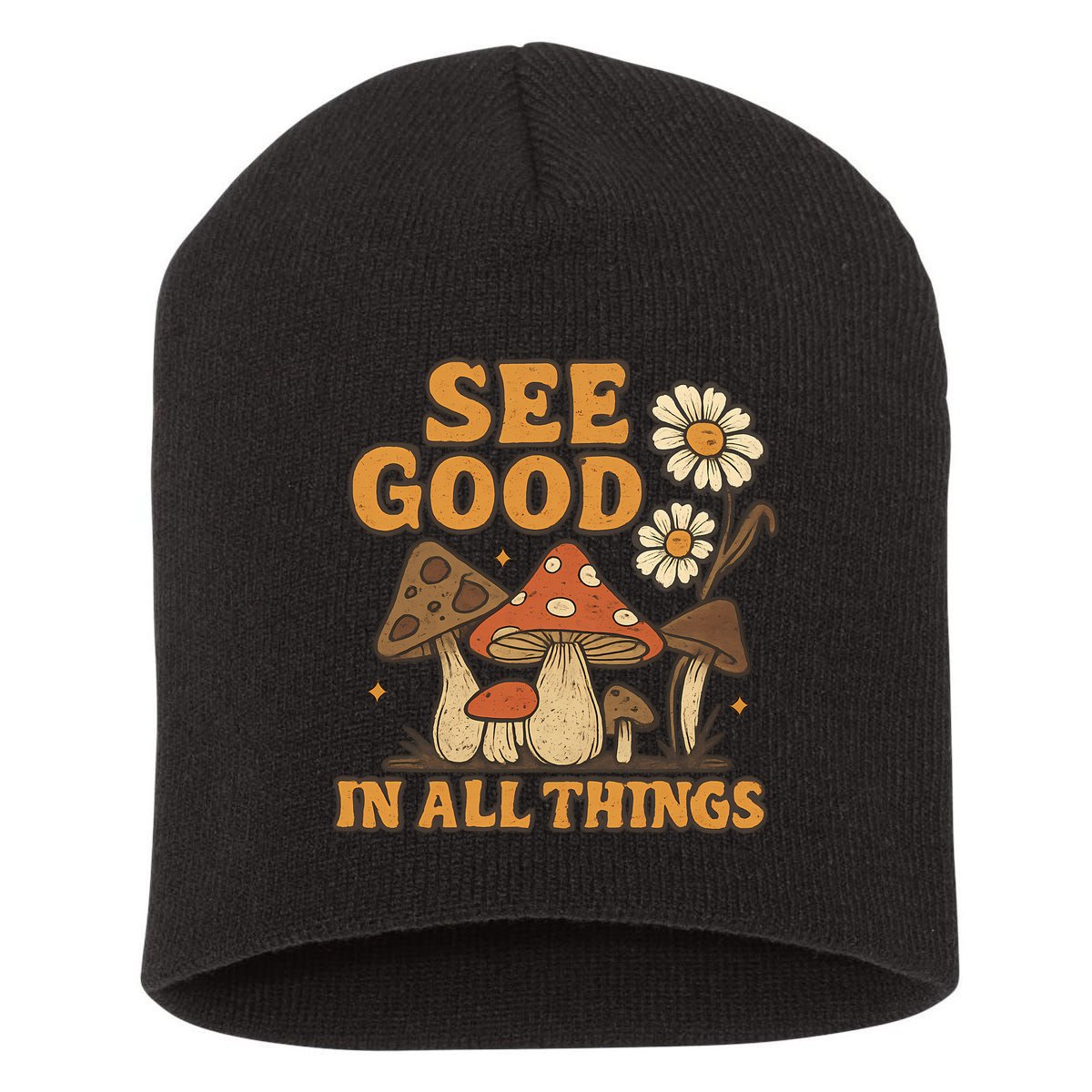 See Good in All Things Short Acrylic Beanie
