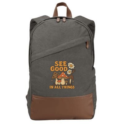 See Good in All Things Cotton Canvas Backpack