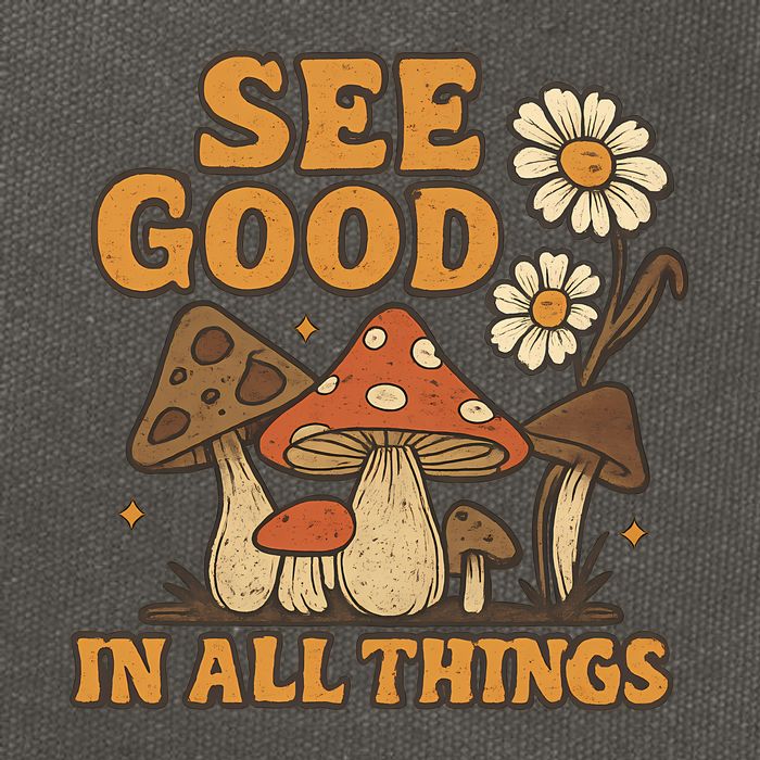 See Good in All Things Cotton Canvas Backpack
