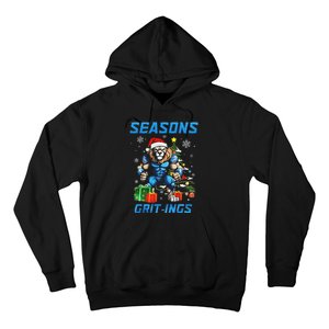 Seasons Grit Ings Lions Christmas Funny Christmas 2024 Hoodie