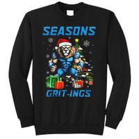 Seasons Grit Ings Lions Christmas Funny Christmas 2024 Sweatshirt