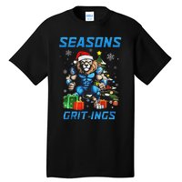 Seasons Grit Ings Lions Christmas Funny Christmas 2024 Tall T-Shirt