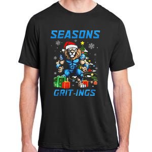 Seasons Grit Ings Lions Christmas Funny Christmas 2024 Adult ChromaSoft Performance T-Shirt