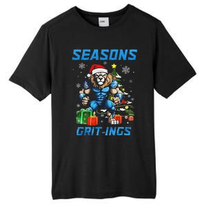 Seasons Grit Ings Lions Christmas Funny Christmas 2024 Tall Fusion ChromaSoft Performance T-Shirt