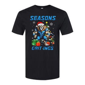 Seasons Grit Ings Lions Christmas Funny Christmas 2024 Softstyle CVC T-Shirt