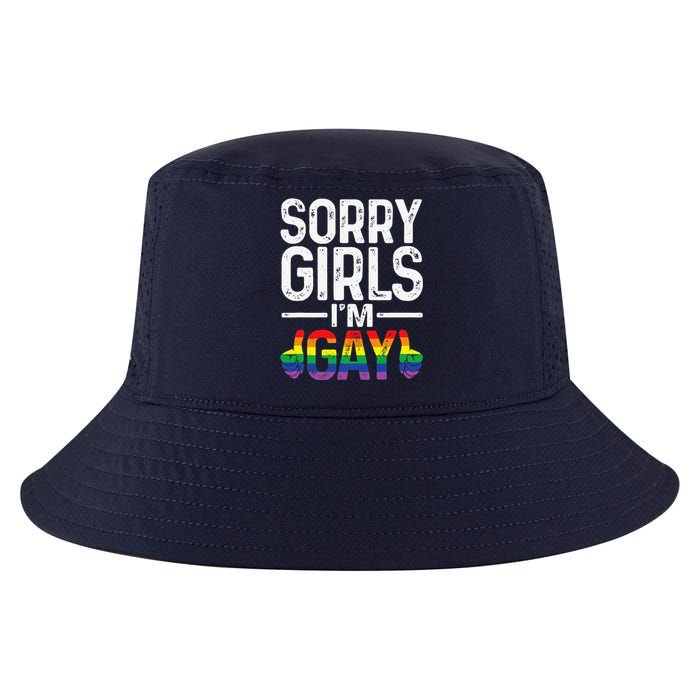 Sorry Girl Im Gay Rainbow Flag Funny Lgbt Pride Gift Cool Comfort Performance Bucket Hat