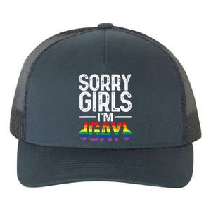 Sorry Girl Im Gay Rainbow Flag Funny Lgbt Pride Gift Yupoong Adult 5-Panel Trucker Hat