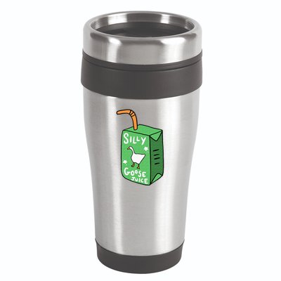 Silly Goose Juice Funny Goose Meme Bird Lover 16oz Travel Tumbler