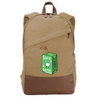 Silly Goose Juice Funny Goose Meme Bird Lover Cotton Canvas Backpack