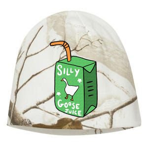 Silly Goose Juice Funny Goose Meme Bird Lover Kati - Camo Knit Beanie