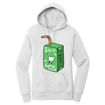 Silly Goose Juice Funny Goose Meme Bird Lover Women's Pullover Hoodie