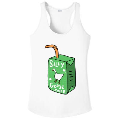 Silly Goose Juice Funny Goose Meme Bird Lover Ladies PosiCharge Competitor Racerback Tank