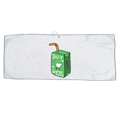 Silly Goose Juice Funny Goose Meme Bird Lover Large Microfiber Waffle Golf Towel