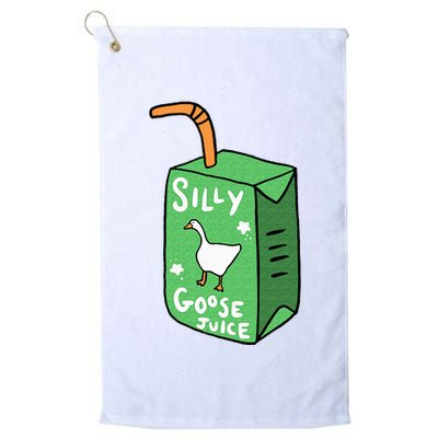 Silly Goose Juice Funny Goose Meme Bird Lover Golf Towel