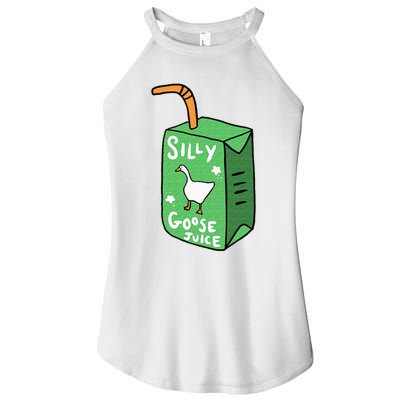 Silly Goose Juice Funny Goose Meme Bird Lover Women's Perfect Tri Rocker Tank