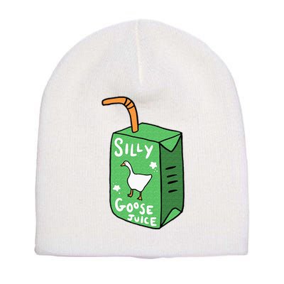 Silly Goose Juice Funny Goose Meme Bird Lover Short Acrylic Beanie