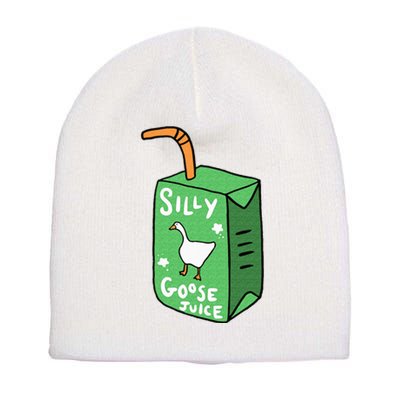 Silly Goose Juice Funny Goose Meme Bird Lover Short Acrylic Beanie