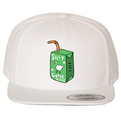 Silly Goose Juice Funny Goose Meme Bird Lover Wool Snapback Cap