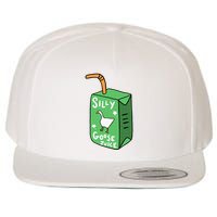 Silly Goose Juice Funny Goose Meme Bird Lover Wool Snapback Cap