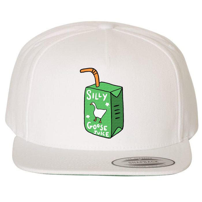 Silly Goose Juice Funny Goose Meme Bird Lover Wool Snapback Cap