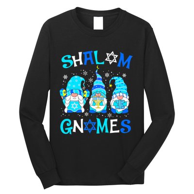 Shalom Gnome Jewish Hanukkah Chanukkah Gnomes Family Long Sleeve Shirt