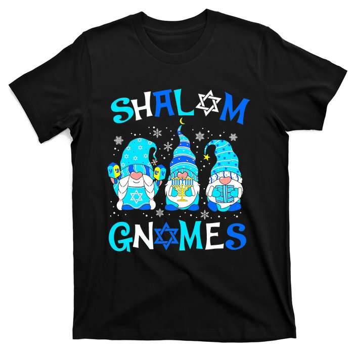 Shalom Gnome Jewish Hanukkah Chanukkah Gnomes Family T-Shirt