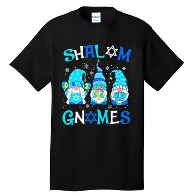 Shalom Gnome Jewish Hanukkah Chanukkah Gnomes Family Tall T-Shirt