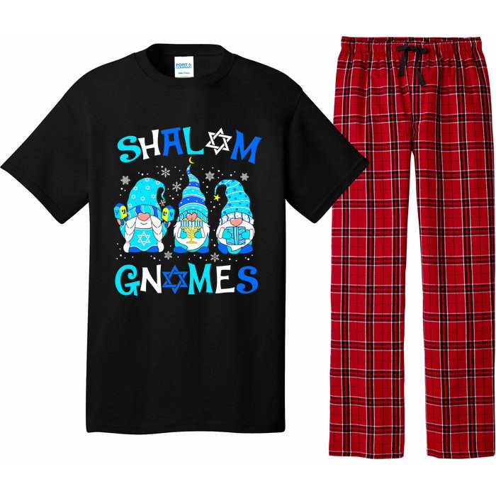 Shalom Gnome Jewish Hanukkah Chanukkah Gnomes Family Pajama Set