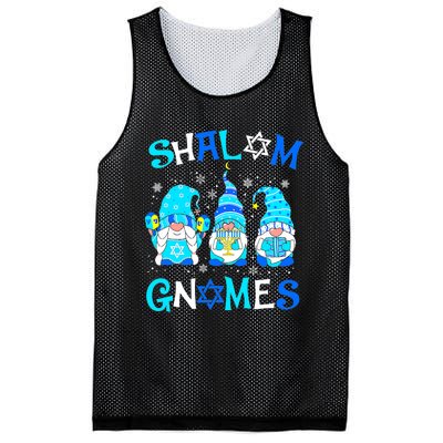 Shalom Gnome Jewish Hanukkah Chanukkah Gnomes Family Mesh Reversible Basketball Jersey Tank