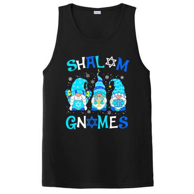 Shalom Gnome Jewish Hanukkah Chanukkah Gnomes Family PosiCharge Competitor Tank