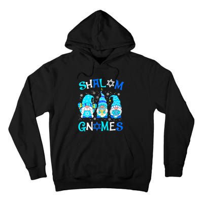 Shalom Gnome Jewish Hanukkah Chanukkah Gnomes Family Tall Hoodie