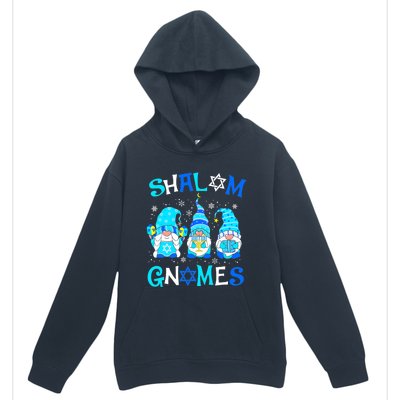 Shalom Gnome Jewish Hanukkah Chanukkah Gnomes Family Urban Pullover Hoodie