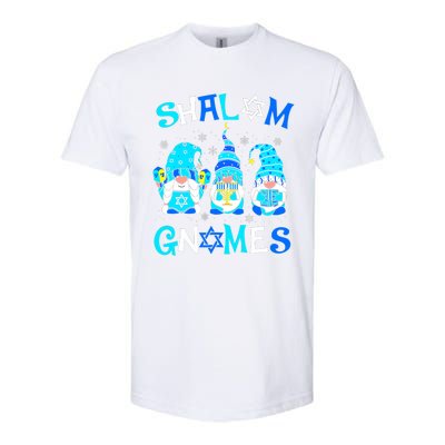 Shalom Gnome Jewish Hanukkah Chanukkah Gnomes Family Softstyle CVC T-Shirt