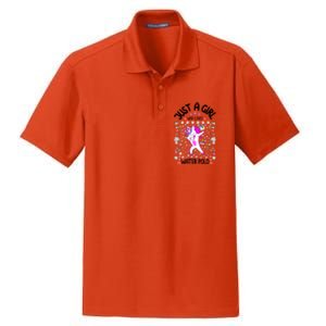 Sports Gift Just A Who Loves Water Polo Gift Dry Zone Grid Polo