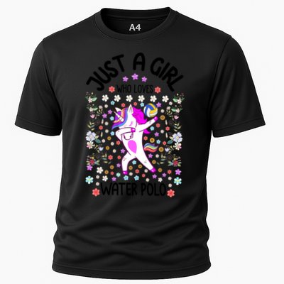 Sports Gift Just A Who Loves Water Polo Gift Performance Shirt