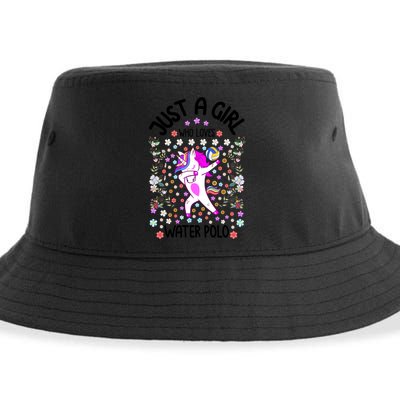 Sports Gift Just A Who Loves Water Polo Gift Sustainable Bucket Hat