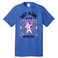 Sports Gift Just A Who Loves Water Polo Gift Tall T-Shirt