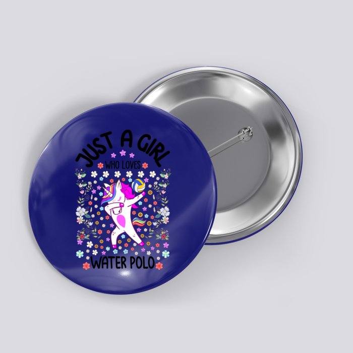 Sports Gift Just A Who Loves Water Polo Gift Button