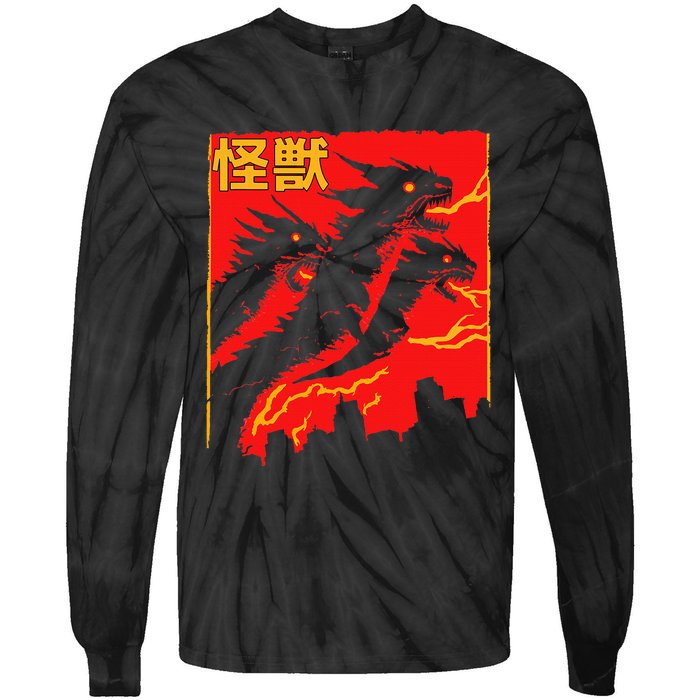 Shadow Ghidorah Japanese Tie-Dye Long Sleeve Shirt