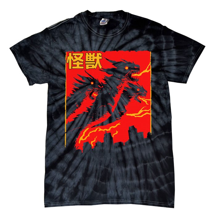 Shadow Ghidorah Japanese Tie-Dye T-Shirt