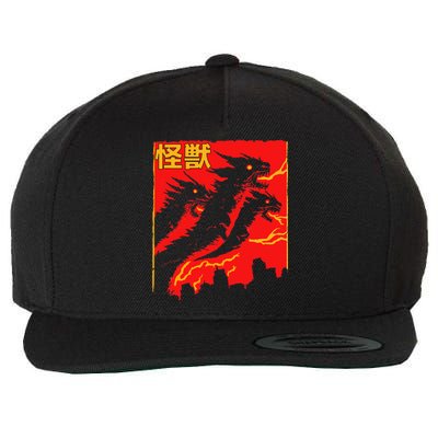 Shadow Ghidorah Japanese Wool Snapback Cap