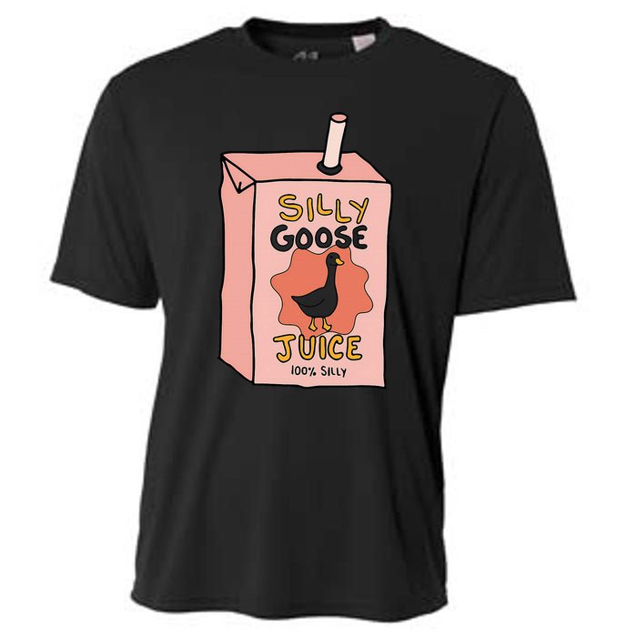 Silly Goose Juice Funny Goose Meme Bird Lover Sarcastic Cooling Performance Crew T-Shirt