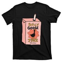 Silly Goose Juice Funny Goose Meme Bird Lover Sarcastic T-Shirt