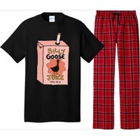 Silly Goose Juice Funny Goose Meme Bird Lover Sarcastic Pajama Set