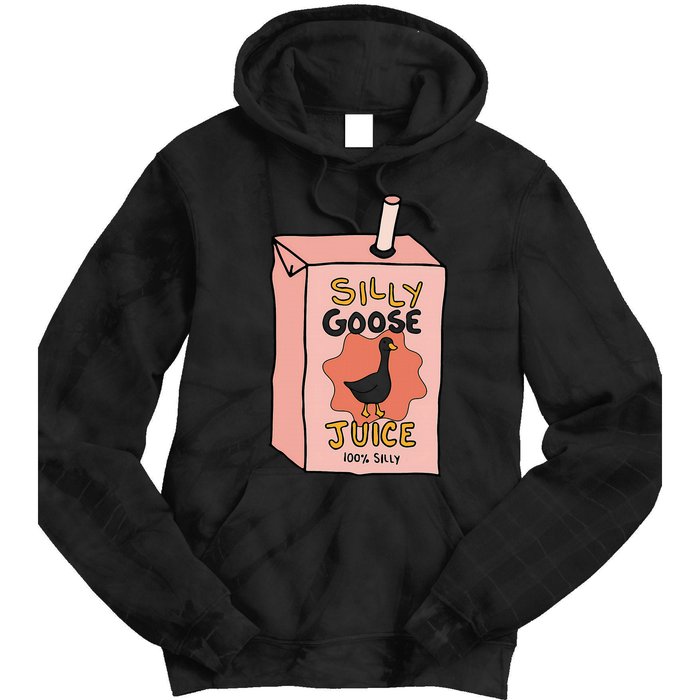 Silly Goose Juice Funny Goose Meme Bird Lover Sarcastic Tie Dye Hoodie